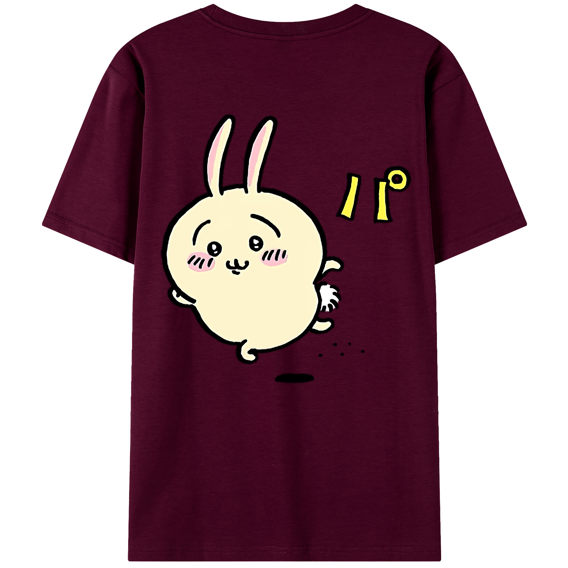 （画像用） ちいかわ うさぎ Chii-kawa usagi レディース半袖Tシャツ(バックプリント)
